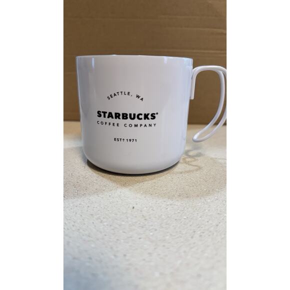 Starbucks White 2016 Camping Mug Stainless Steel Mug Family Day Camping Picnic - Picture 1 of 4